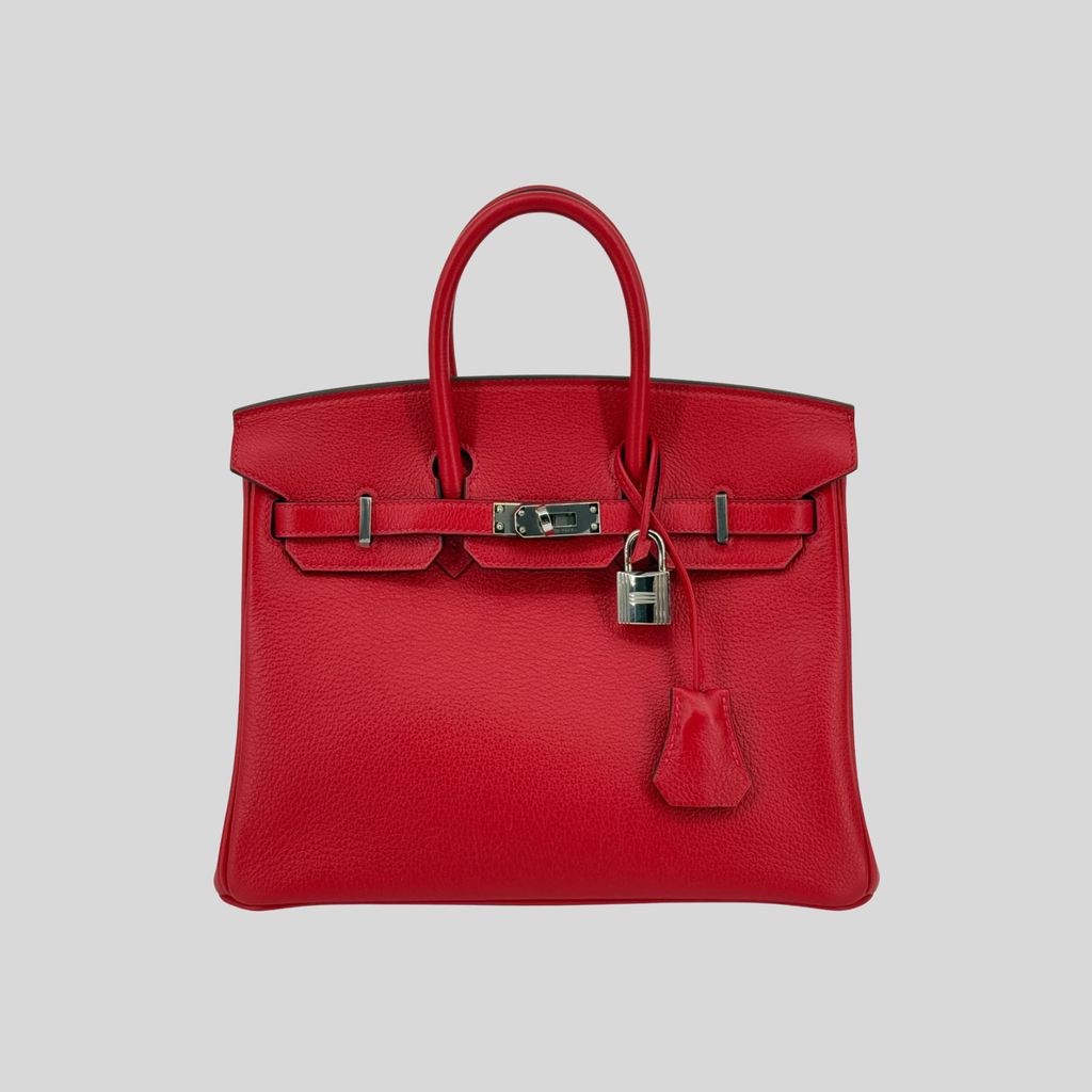 Hermès Birkin 25 Rouge Casaque Togo Palladium Hardware