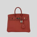 Hermès Birkin 25 Sanguine Togo Palladium Hardware