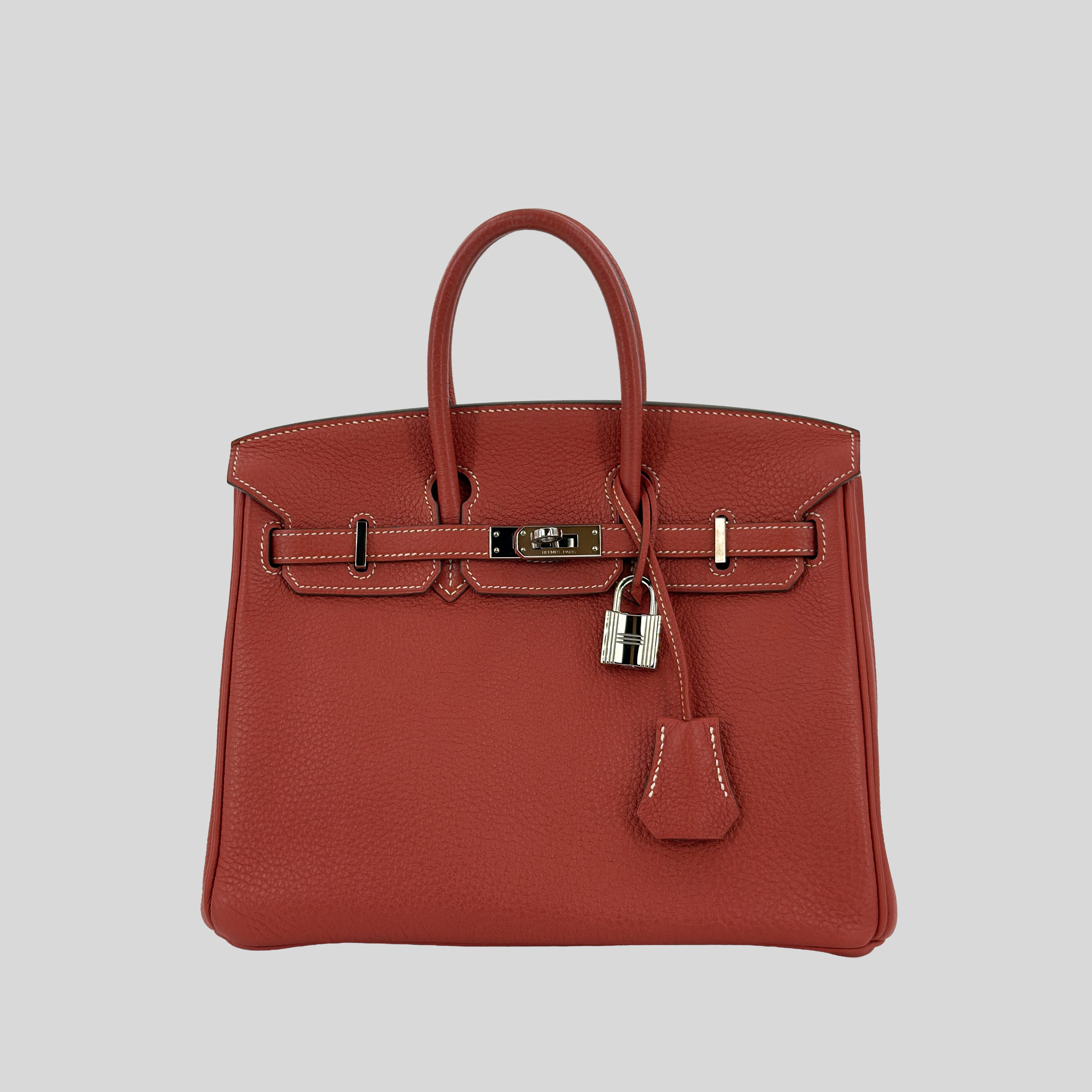 Hermès Birkin 25 Sanguine Togo Palladium Hardware