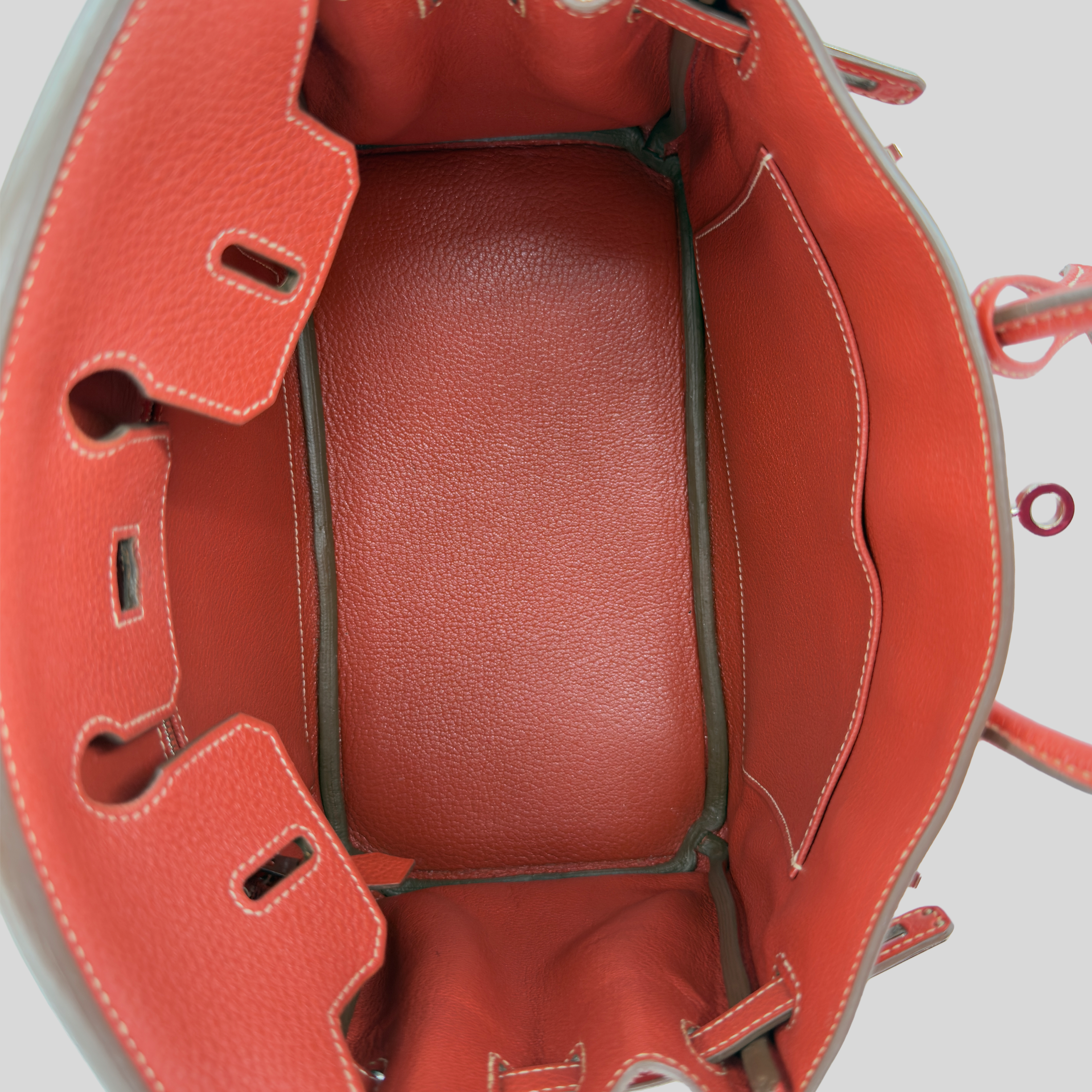 Hermès Birkin 25 Sanguine Togo Palladium Hardware