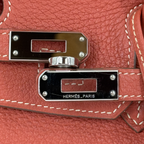 Hermès Birkin 25 Sanguine Togo Palladium Hardware