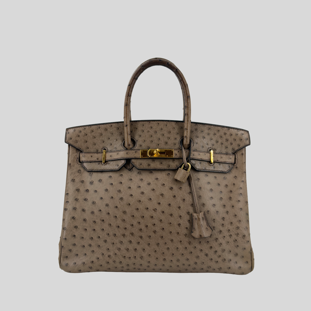 Hermès Birkin 35 Mousse Ostrich Gold Hardware
