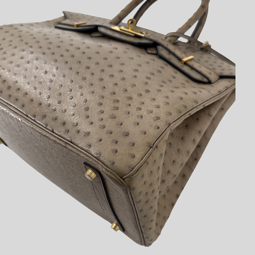 Hermès Birkin 35 Mousse Ostrich Gold Hardware