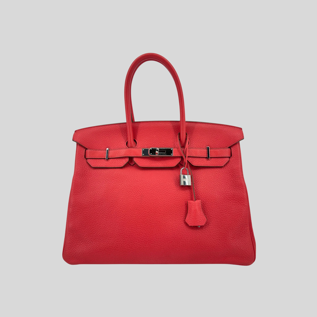 Hermès Birkin 35 Rouge Pivoine Togo Palladium Hardware