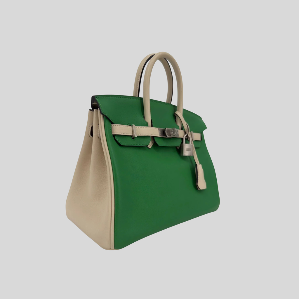 Hermès Birkin 25 Bambou and Nata Swift Brushed Palladium Hardware