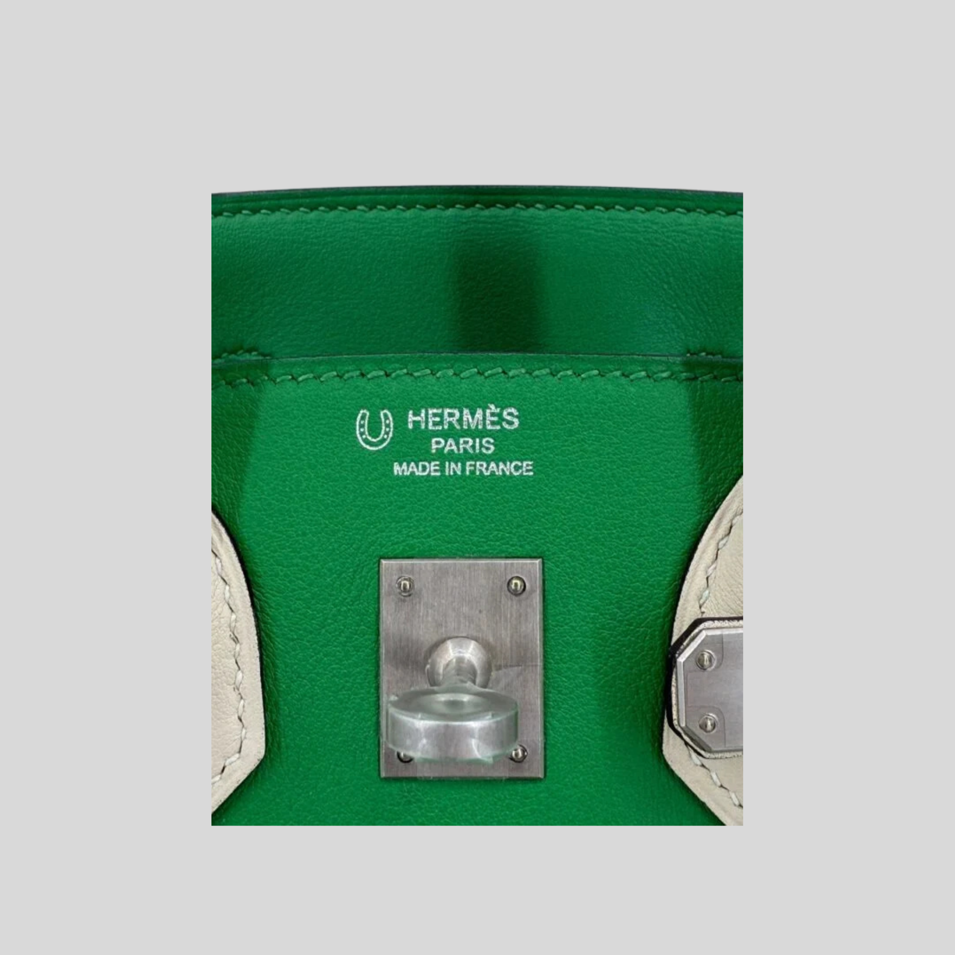 Hermès Birkin 25 Bambou and Nata Swift Brushed Palladium Hardware