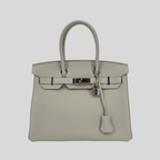 Hermès Birkin 30 Gris Pale Togo Leather Palladium Hardware