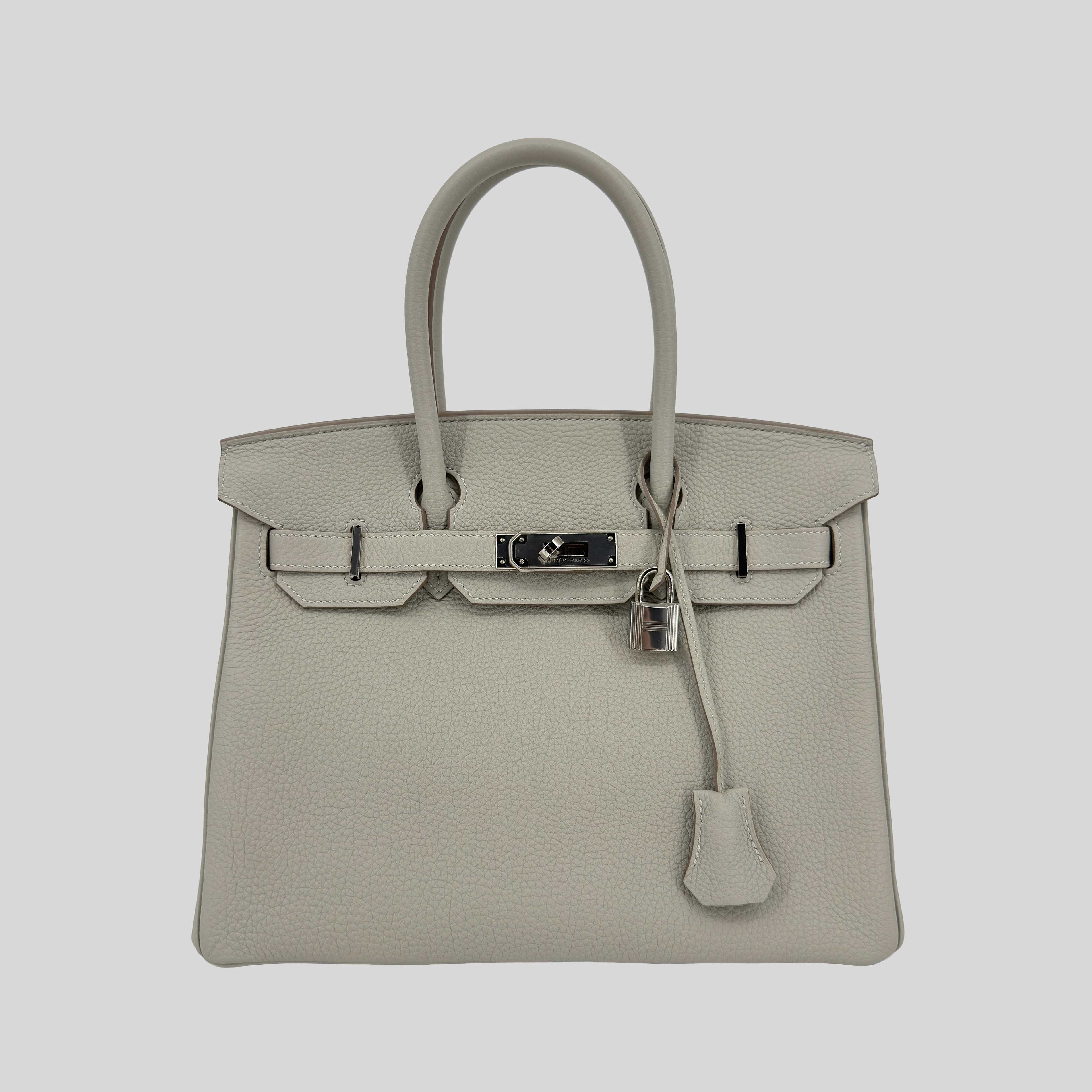 Hermès Birkin 30 Gris Pale Togo Leather Palladium Hardware