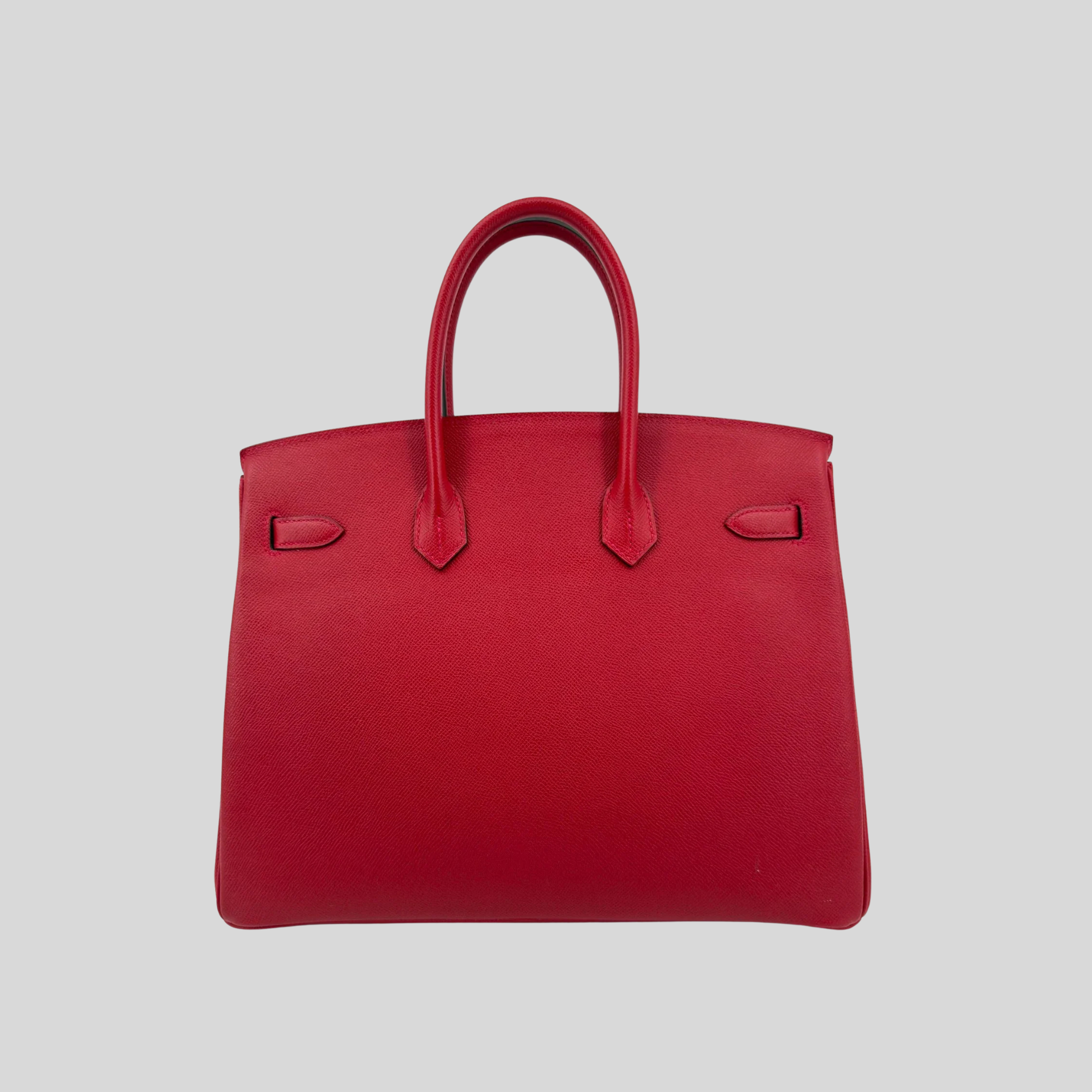 Hermès Birkin 35 Rouge Casaque Epsom Palladium Hardware