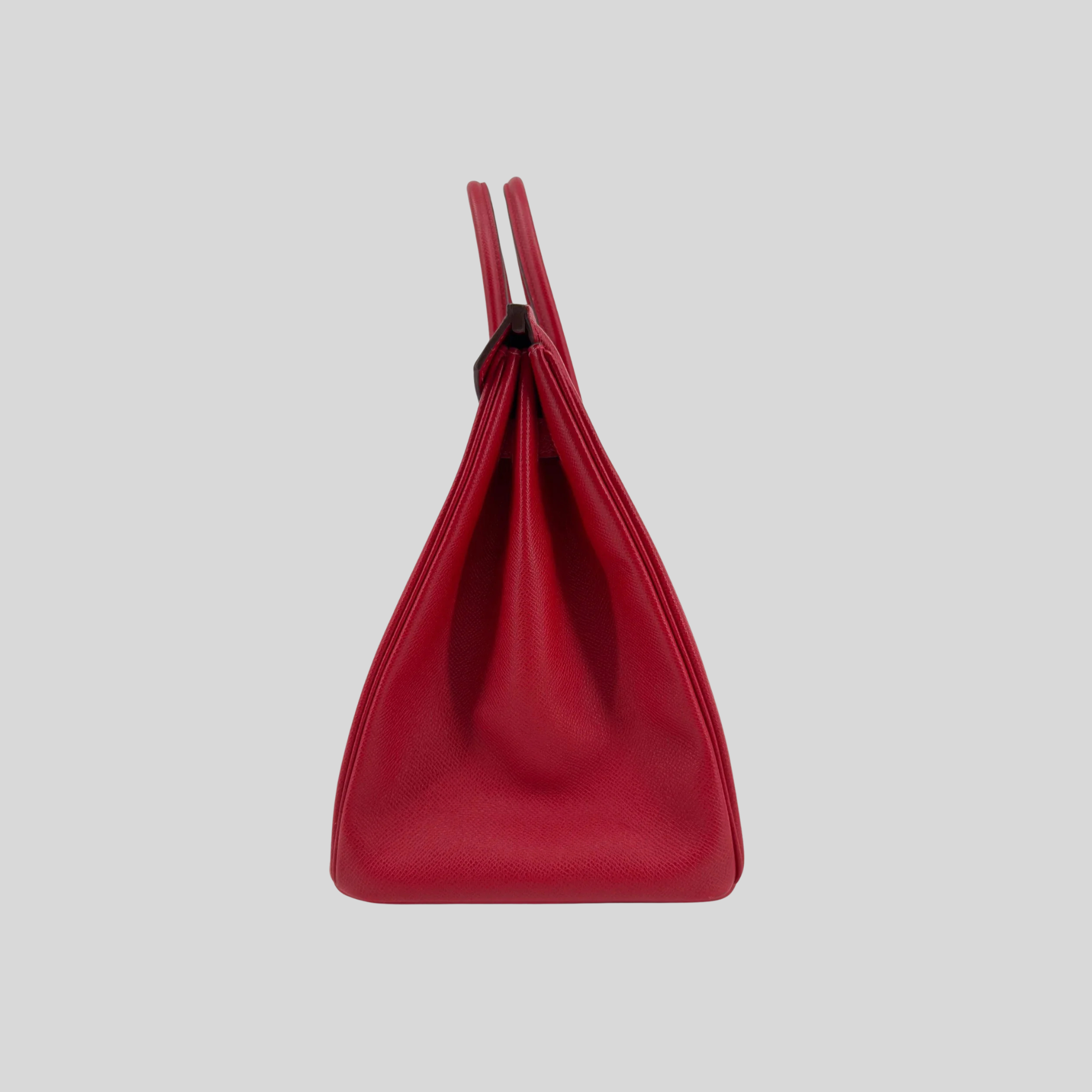 Hermès Birkin 35 Rouge Casaque Epsom Palladium Hardware