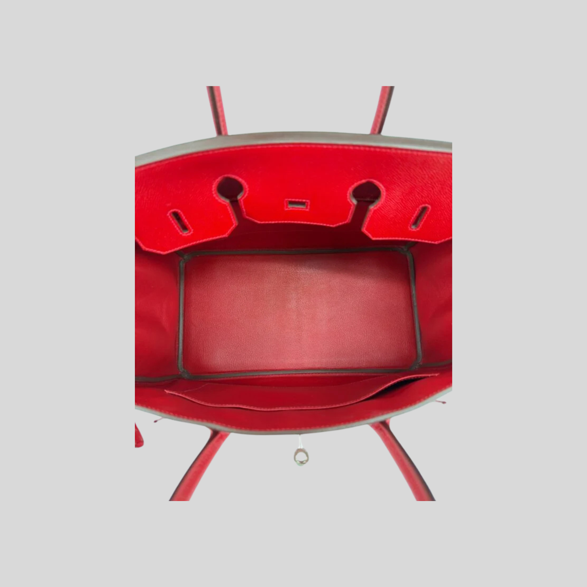 Hermès Birkin 35 Rouge Casaque Epsom Palladium Hardware