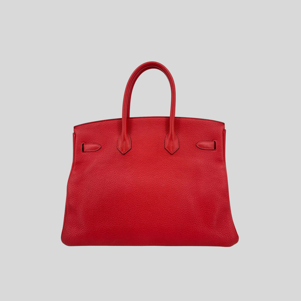 Hermès Birkin 35 Rouge Pivoine Togo Palladium Hardware