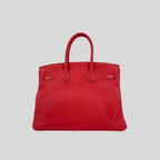 Hermès Birkin 35 Rouge Pivoine Togo Palladium Hardware