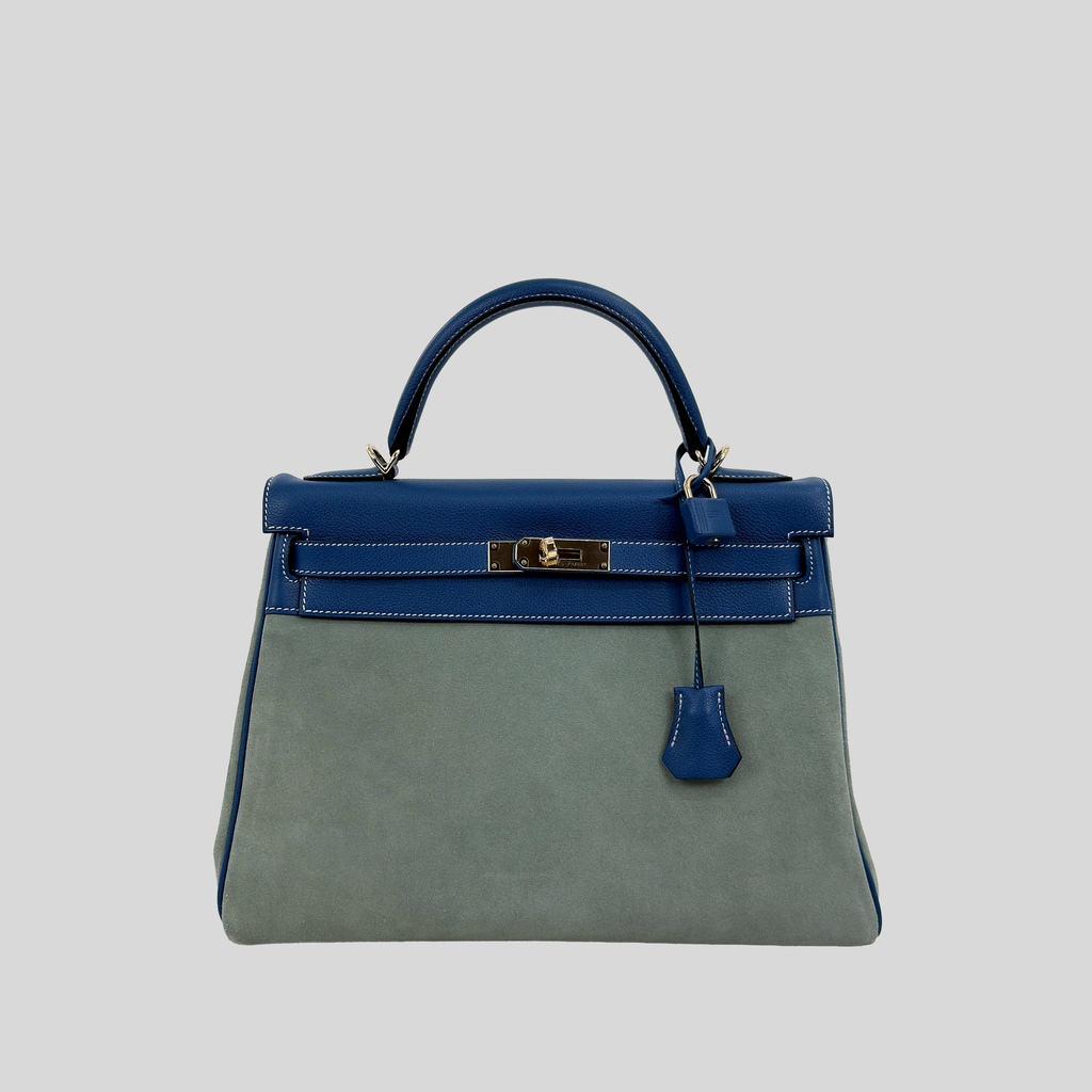 Kelly 32 Limited Edition Bleu de Galice Evercolor Leather and Ciel Kelly 32 Limited Edition Bleu de Galice Evercolor Leather and Ciel