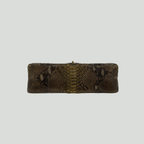 CHANEL Python Reissue Double Flap Jumbo Bronze Multicolor Aged Gold Hardware