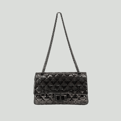 CHANEL Reissue Double Flap Small Silver Mosaic Mirror Pattern | Randolph Goods