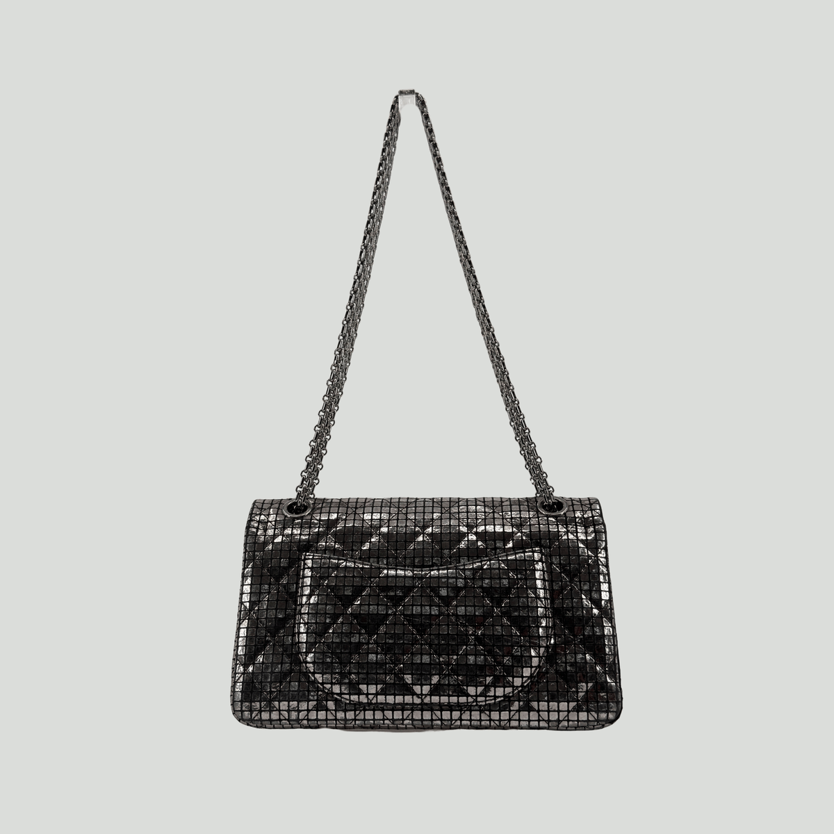 CHANEL Reissue Double Flap Small Silver Mosaic Mirror Pattern | Randolph Goods