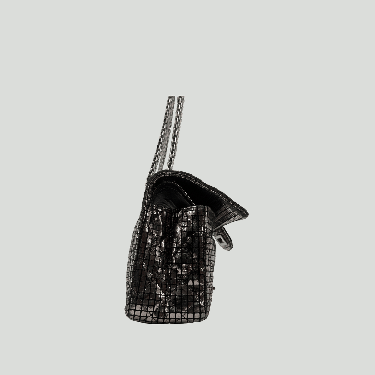 CHANEL Reissue Double Flap Small Silver Mosaic Mirror Pattern | Randolph Goods