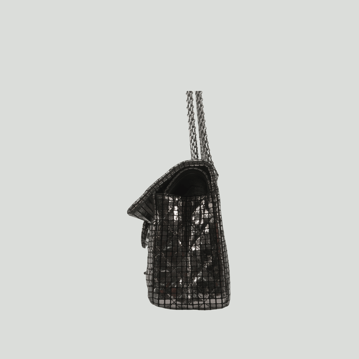 CHANEL Reissue Double Flap Small Silver Mosaic Mirror Pattern | Randolph Goods