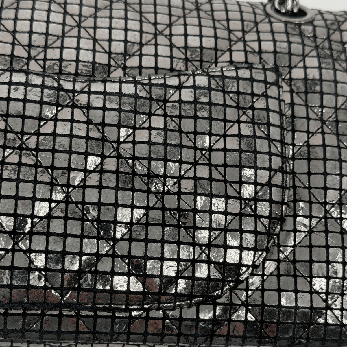 CHANEL Reissue Double Flap Small Silver Mosaic Mirror Pattern | Randolph Goods
