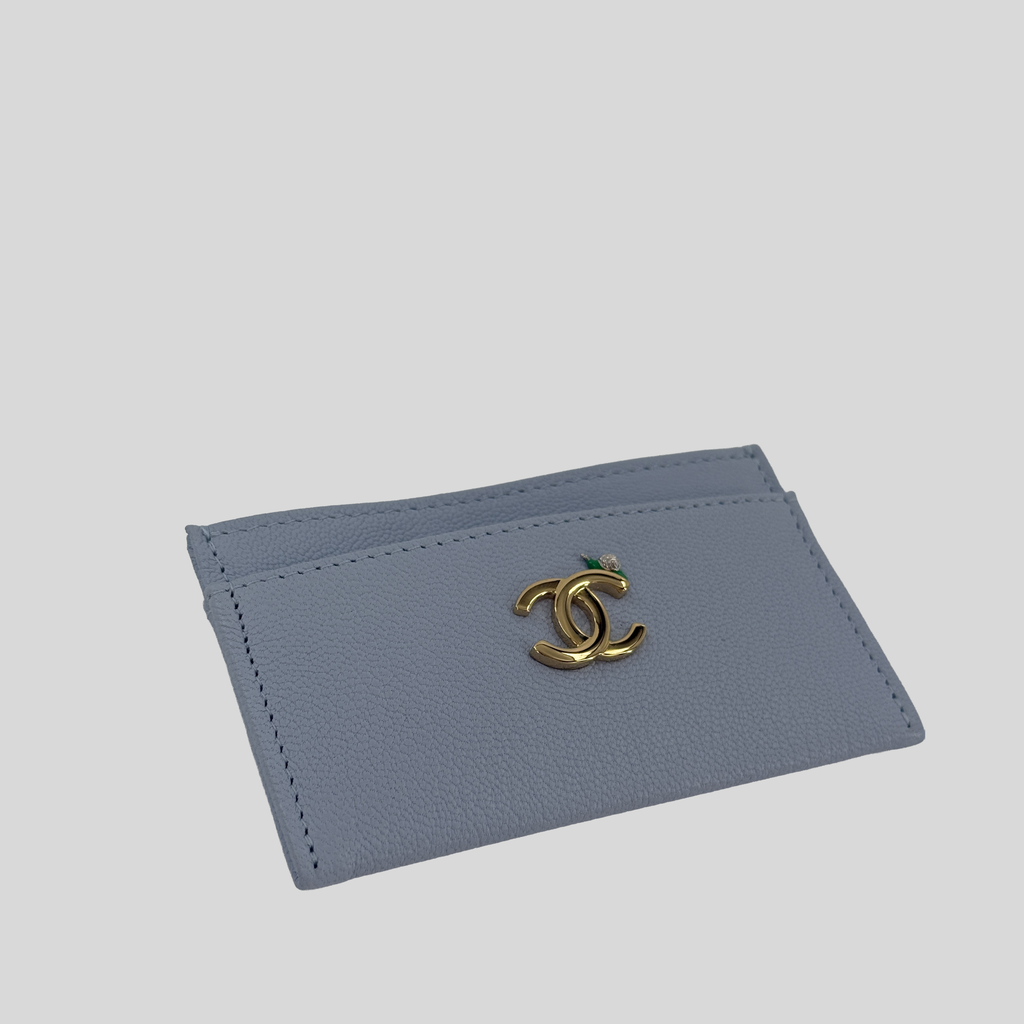 Chanel Card Holder Métiers d’Art 26A Pale Blue