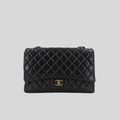Chanel Classic Flap Maxi Black Lambskin Gold Hardware