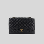 Chanel Classic Flap Maxi Black Lambskin Gold Hardware