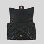 Chanel Classic Flap Maxi Black Lambskin Gold Hardware