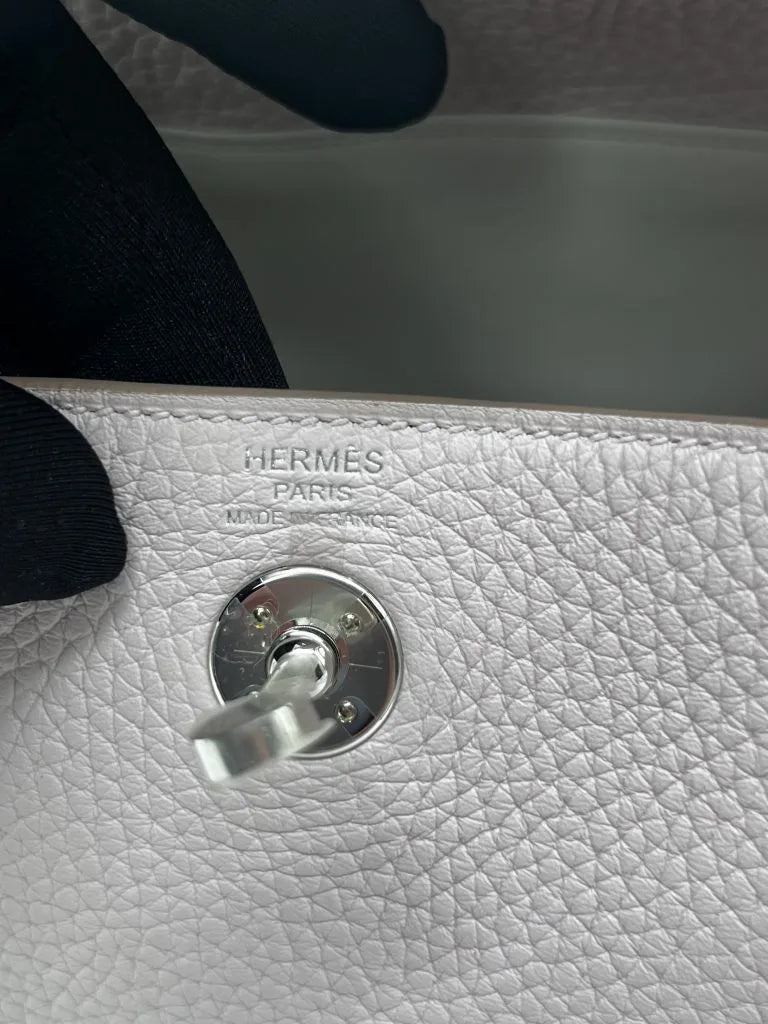 Hermès Mini Lindy Mauve Pale Togo Leather Palladium Hardware
