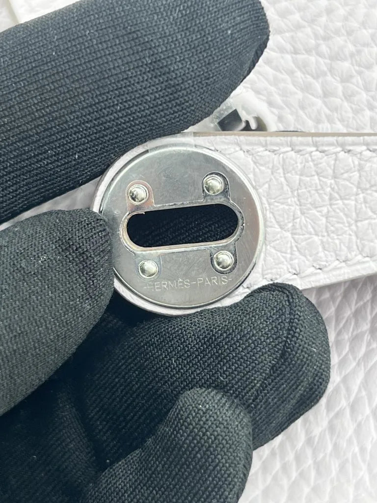 Hermès Mini Lindy Mauve Pale Togo Leather Palladium Hardware