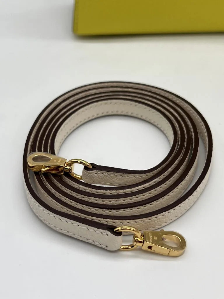 Hermès Mini Kelly Lime & Nata Chèvre Gold Hardware
