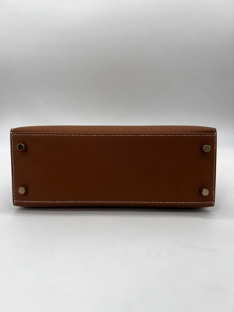Hermès Kelly 25 Gold Epsom Leather, Gold Hardware