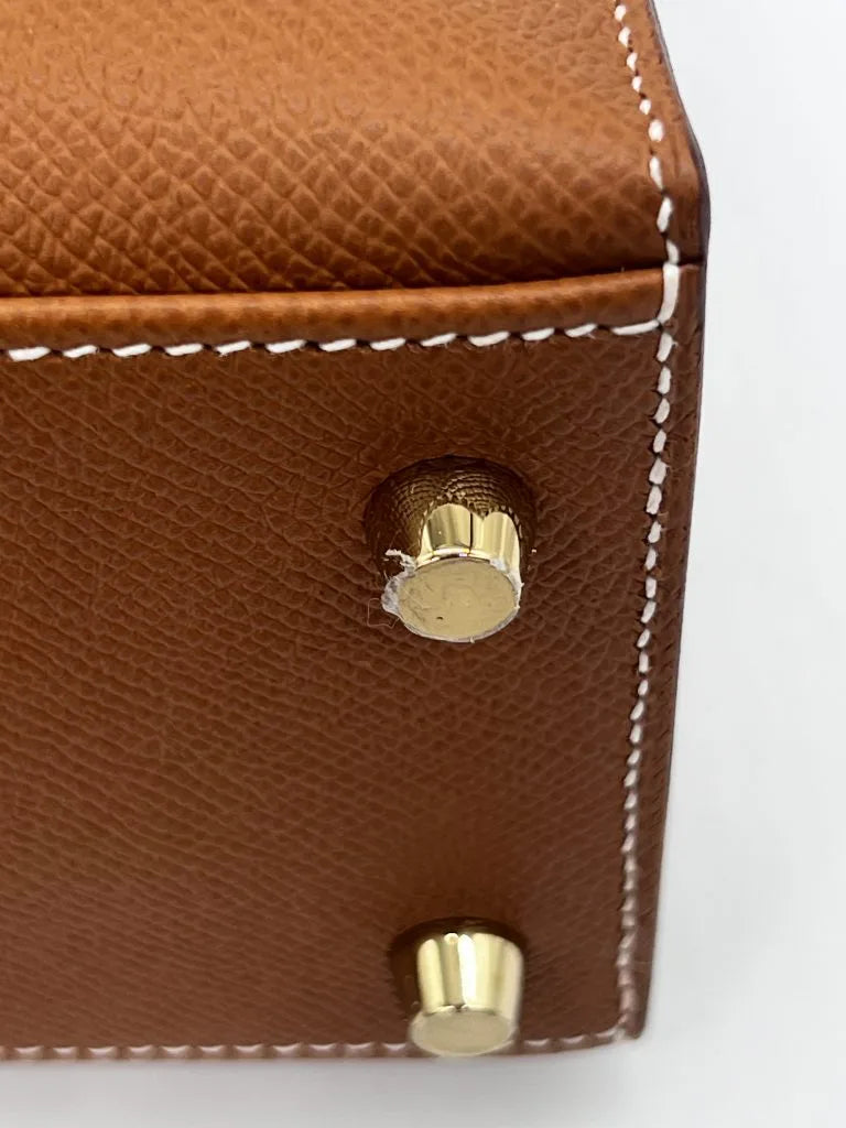 Hermès Kelly 25 Gold Epsom Leather, Gold Hardware