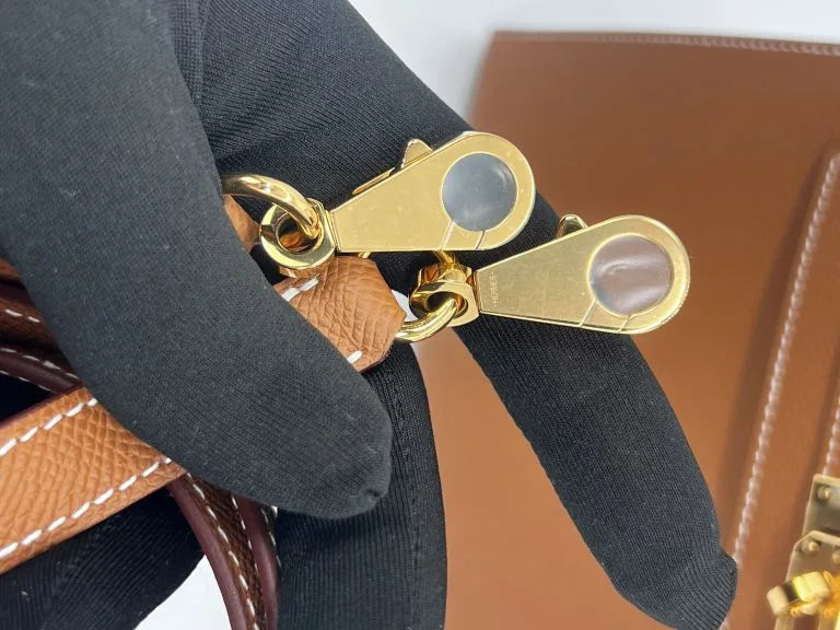 Hermès Kelly 25 Gold Epsom Leather, Gold Hardware
