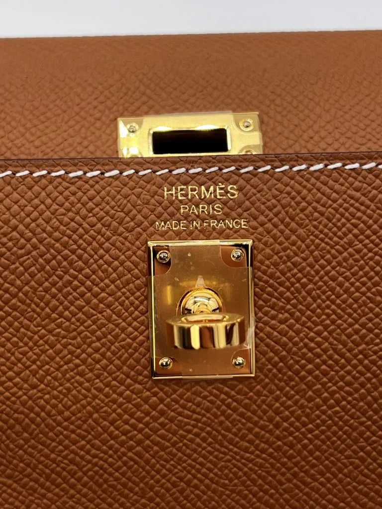 Hermès Kelly 25 Gold Epsom Leather, Gold Hardware