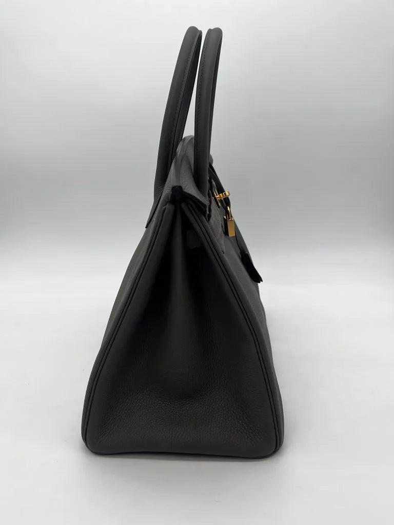 Hermès Birkin 35 Etain Togo Leather Gold Hardware – 2021 Designer Handbag