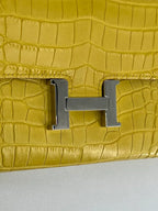 Hermès Constance Long Mimosa Matte Alligator Palladium Hardware