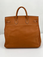 Hermès HAC (Haut à Courroies) 45 Natural Ardennes Leather Gold Hardware