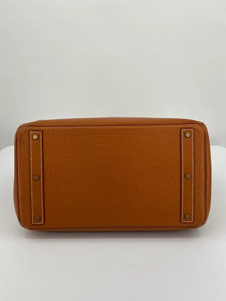 Hermès HAC (Haut à Courroies) 45 Natural Ardennes Leather Gold Hardware