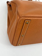 Hermès HAC (Haut à Courroies) 45 Natural Ardennes Leather Gold Hardware