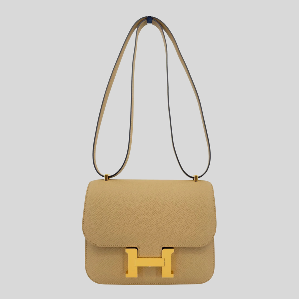 Hermès Constance 18 Poussière Epsom Gold Hardware