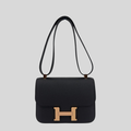 Hermès Constance 24 Black Epsom Rose Gold Hardware