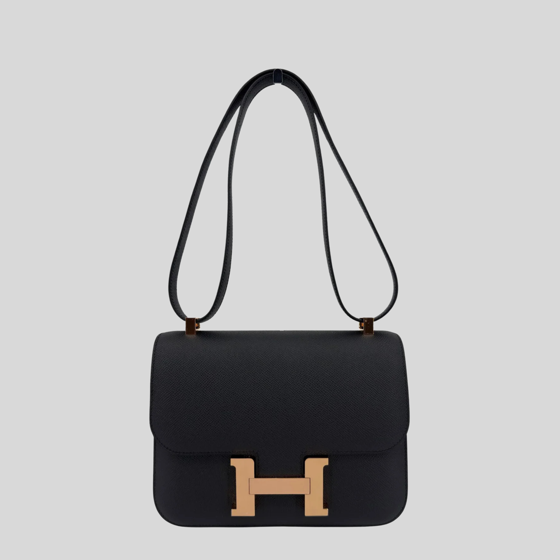 Hermès Constance 24 Black Epsom Rose Gold Hardware