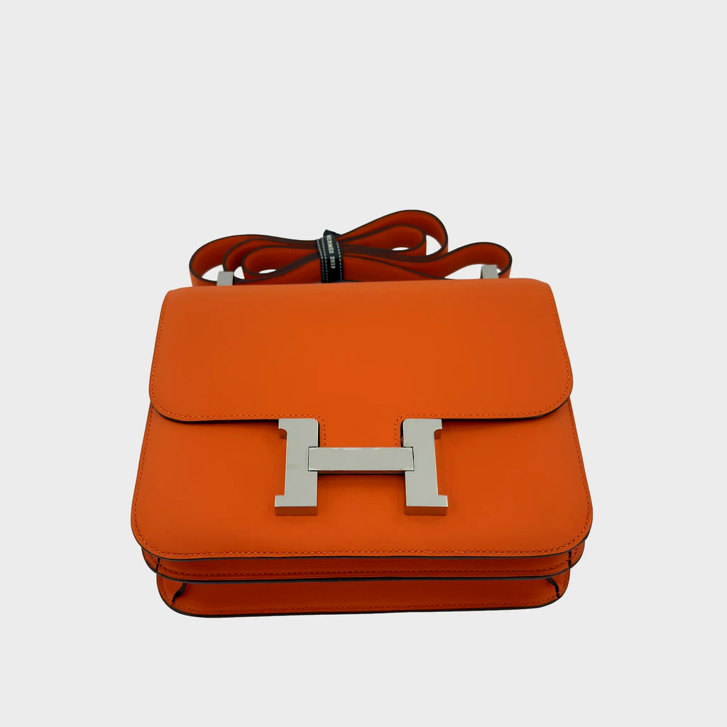 Hermès Constance 24 Feu Swift Palladium Hardware