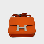 Hermès Constance 24 Feu Swift Palladium Hardware