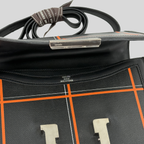 Hermès Constance 24 Limited Edition Tattersall Orange & Black Toile H Swift Palladium Hardware