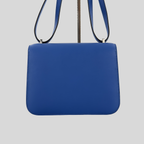 Hermès Constance 18 Bleu France Swift Palladium Hardware
