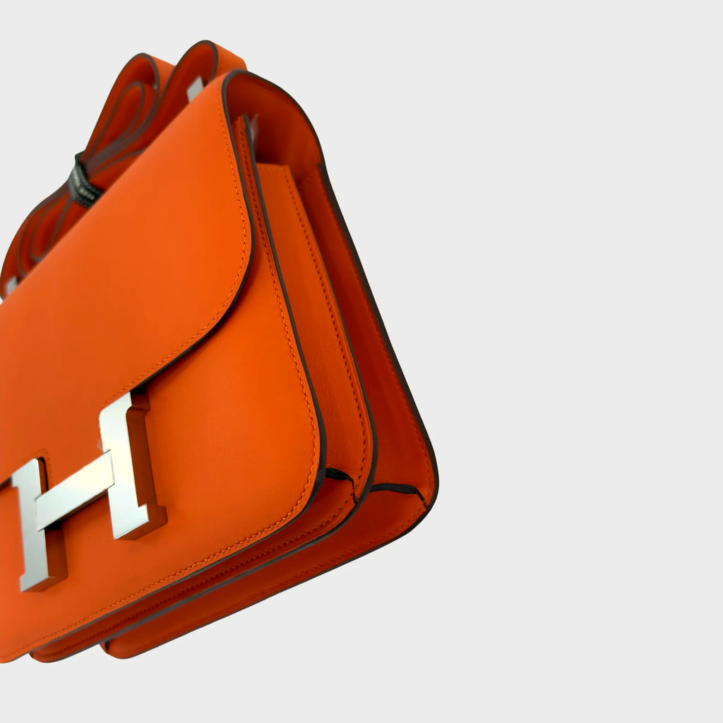 Hermès Constance 24 Feu Swift Palladium Hardware