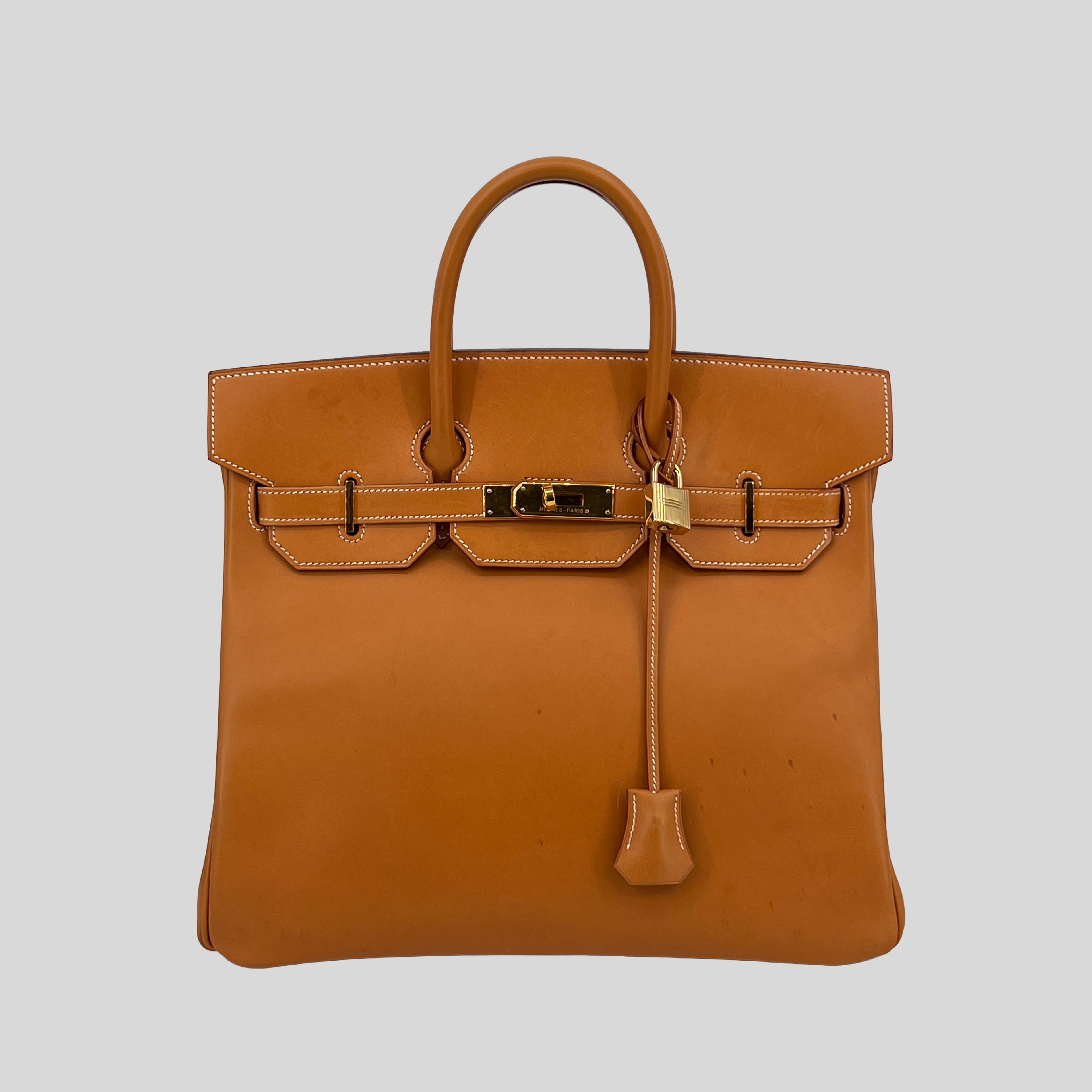 Hermès HAC 32 Natural Vache Naturel Gold Hardware