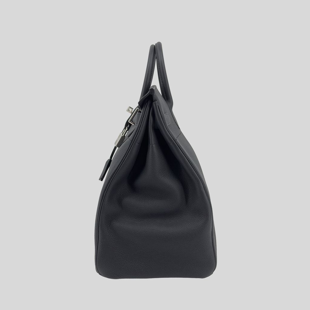 Hermès HAC 40 Black Togo Palladium Hardware